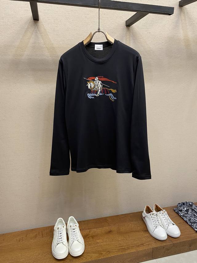 Bbr，男女同款圆领长袖T恤 秋天可外穿 冬天可打底 一年四季可穿 超高性价比 随意对比 面料采用原版订制纯棉长绒棉 压肤感觉超舒服，非常重磅且有质感 自然随性