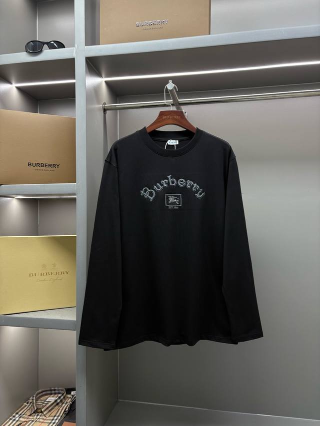 哥特式立体字母刺绣圆领长袖T桖衫 25Ss Bur王牌尖货，镇店之宝 25 Ss哥特式刺绣字母设计图案连帽卫衣 现货秒发 迟来的渠道好货好款！Bur王牌渠道单，