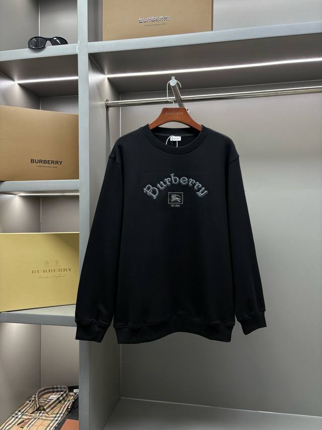 哥特式立体字母刺绣棉质圆领卫衣 25Ss Bur王牌尖货，镇店之宝 25 Ss哥特式刺绣字母设计图案连帽卫衣 现货秒发 迟来的渠道好货好款！Bur王牌渠道单，合