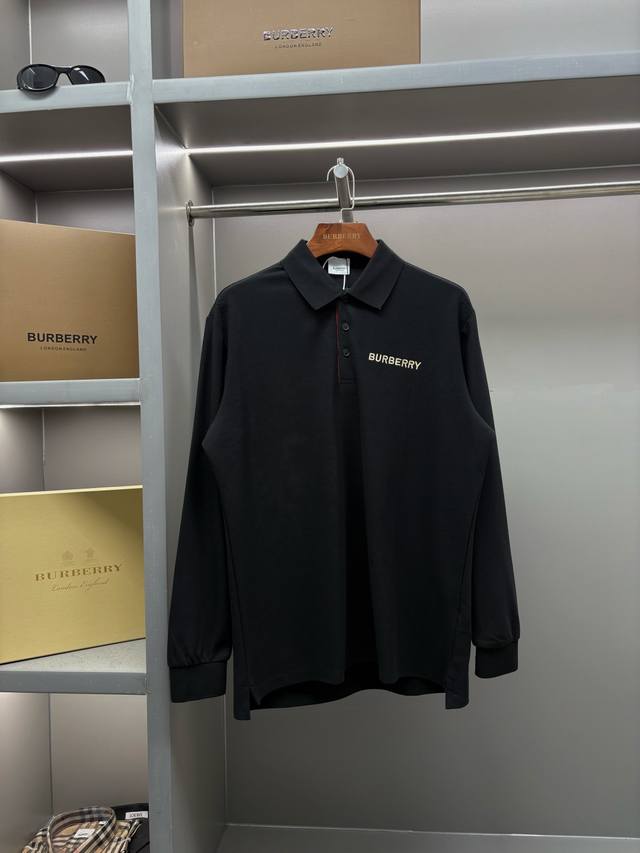 标志性条纹开襟棉质长袖polo衫 王牌尖货 镇店之宝 最新爆款男士开襟条纹装饰驾到，同步官网发售，超奢气质效果，焕新标识Logo刺绣设计，男士女士日常商贸休闲必