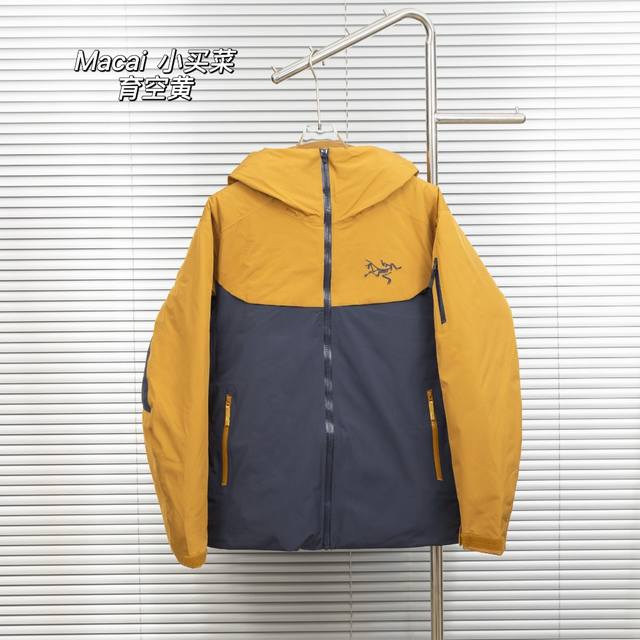 Arc‘Teryx 始祖鸟 Macai Lt 新款冬季男款小买菜连帽羽绒服 Lightweight Jacket拉链防风 防水 保暖 滑雪服 冲锋衣 无缝压胶，