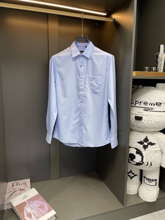 Armani阿玛尼* 百搭臻品系列产品！高端定制高支棉面料商务休闲衬衫 春夏新款男士学院风格子衬衫，顶级洋行渠道货，纯正血统品质，25年春夏新品，口碑化经典产物