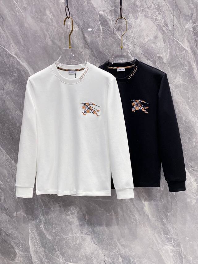 Bbr B家 2025秋冬专柜新款时尚休闲打底衫长袖T恤，精选进口高密度双面拉架棉面料，精致原版Logo打造，舒适性与透气性兼优，柔软抗皱弹性和垂性极佳，无论是