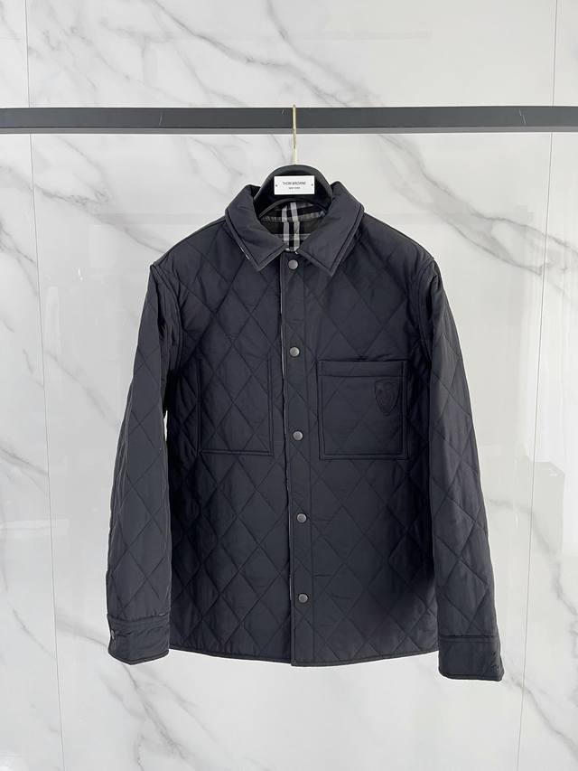 Bbr 2025秋冬新款经典格子双面翻领棉衣 码数：48-56