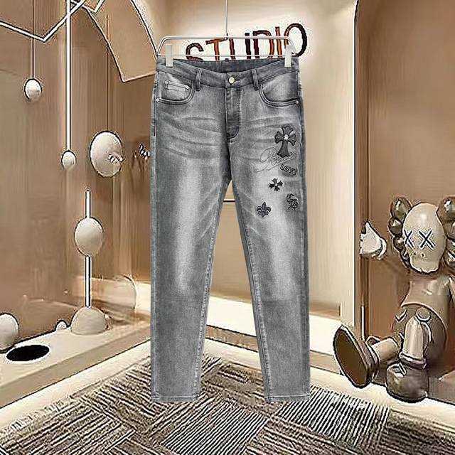 秋冬新款. 克罗心 2025官网高端新品原单少数帅爆牛仔裤，百分百原单 百搭神器！今年最新流行的风设计款式，剪裁设计挺拔有型！低调不失奢华 超有Feel上身精致