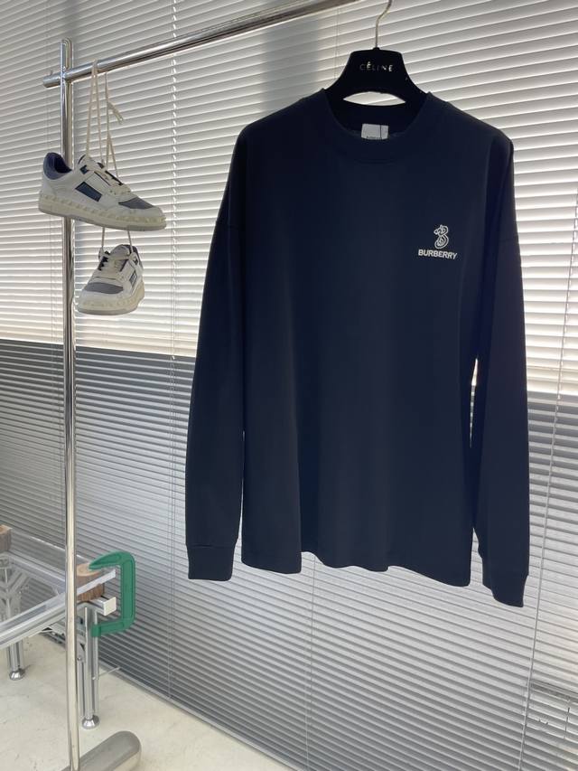 Bbr 男女同款圆领长袖T恤 秋天可外穿 冬天可打底 一年四季可穿 超高性价比 随意对比 面料采用原版订制纯棉长绒棉 压肤感觉超舒服，非常重磅且有质感 自然随性