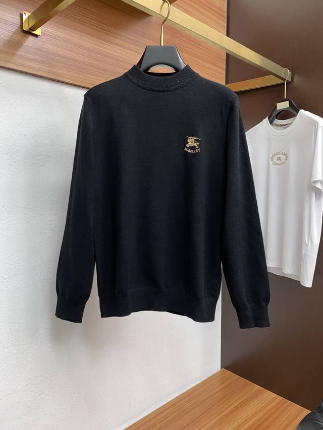 巴宝莉 2025Fw男士秋冬毛衣 打底外穿毛衣 针织衫休闲日常穿搭单品！上身修饰身形、定制面料将时装美学和新都市商务休闲概念完美融合，不同风格任你选：经典款，永