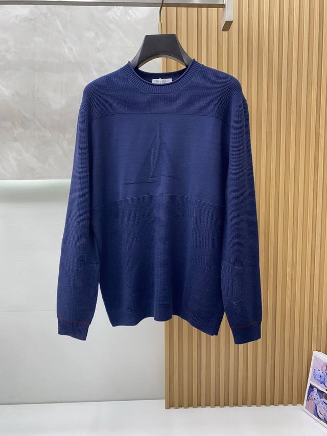 Bc家 25年帆船系列卷边领针织衫 定制羊毛混纺面料 码数 M-3Xl