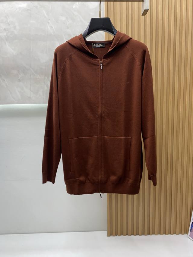 Lp 诺悠翩雅 2025Fw男士秋冬羊毛混纺拉链开衫连帽外套毛衣 打底外穿毛衣 针织衫休闲日常穿搭单品！上身修饰身形、定制面料将时装美学和新都市商务休闲概念完美