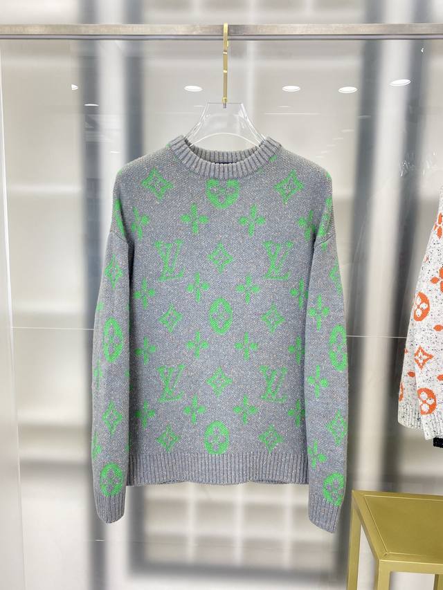 Lv 2025毛衣 2025秋冬最新系列，专柜1:1顶级复刻，全品相！加厚款，时下最流行的老钱风，老板必备单品！懂货的老板赶紧下手， 面料：100%羊毛 尺码M