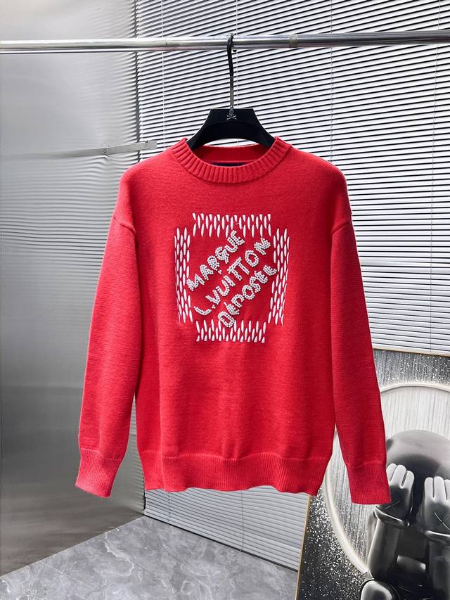 路易威登 Lv 顶级版本 2025Ss新款 羊毛混纺 长袖 毛衣 羊毛衫 打底衫，高端版本！专柜定制面料 透气舒适度高，细节无可挑剔，品牌元素设计理念，体现高品