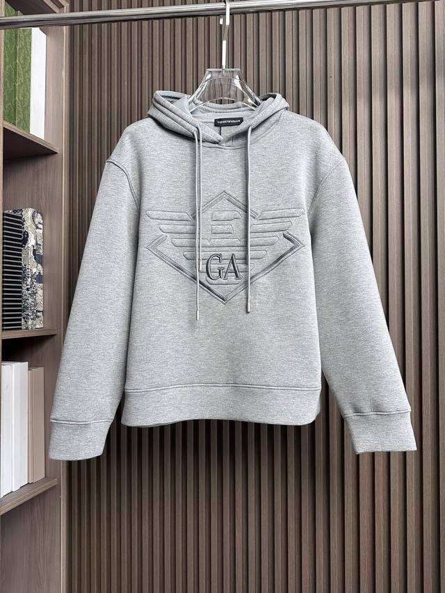 浅灰～ Giorgioarmani25年秋冬爆款卫衣Jb16