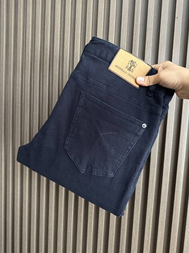 藏蓝～ 25秋冬新品来袭 Bc拉毛牛仔裤Jb16