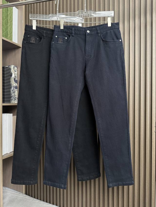 Bc家25Fw秋冬新款拉毛牛仔裤 原版进口面料细腻柔软透气挺阔有型 定制五金 商务休闲必备 做工细节精细完美 前袋后袋经典Logo标识 码数：30-38 无35