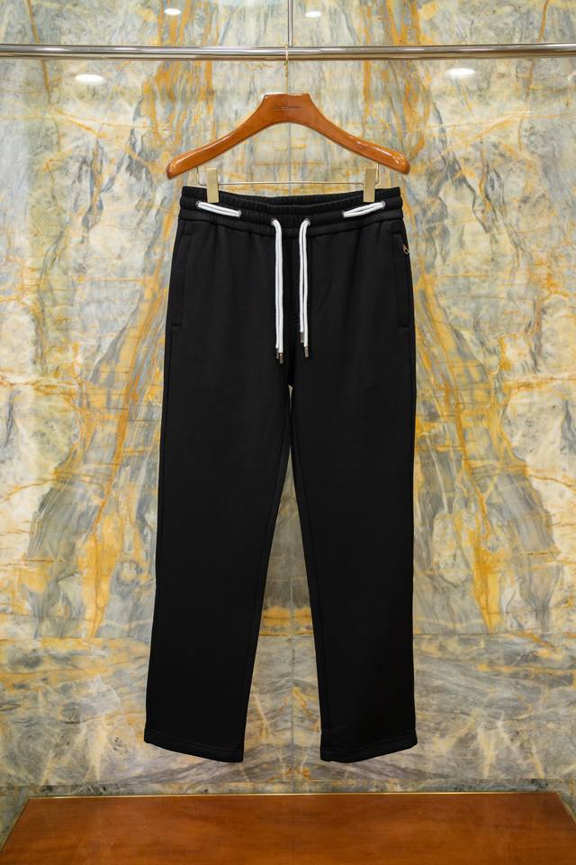 衣服 裤子 2025 Aw最新款卫裤 白色双抽绳设计 拉绒加厚卫衣面料 完美细节 直筒裤型 Size:44-52