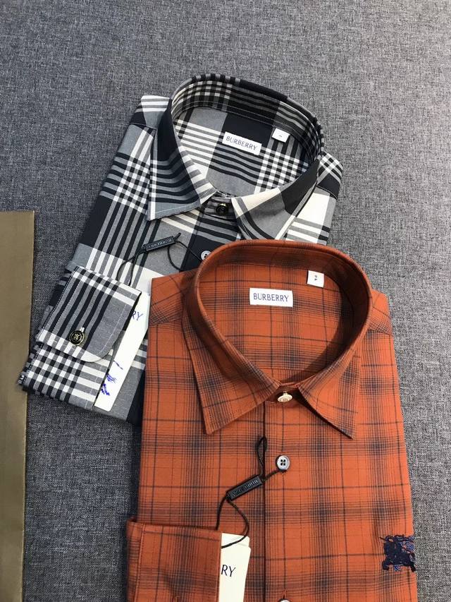 新品 格纹世家男士时装款经典格纹提花长袖衬衫，香港贸易公司货，纯正洋行渠道，品相完美如斯，高端意大利原厂出品，25年早秋新品，超人气单品！！ Bbr家每一季主打