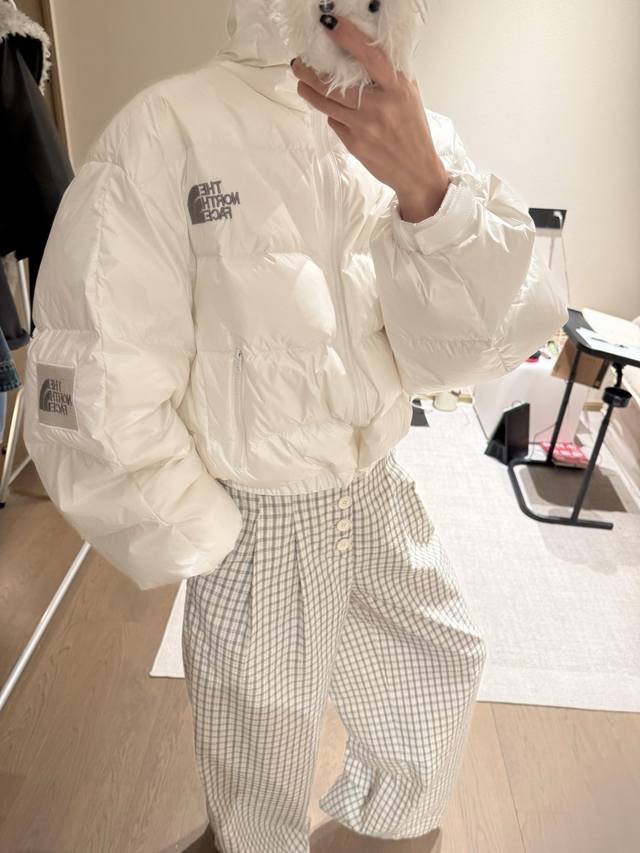 棉服外套 北面家 25秋冬Logo刺绣短款棉服外套 颜色:1色 码数:F