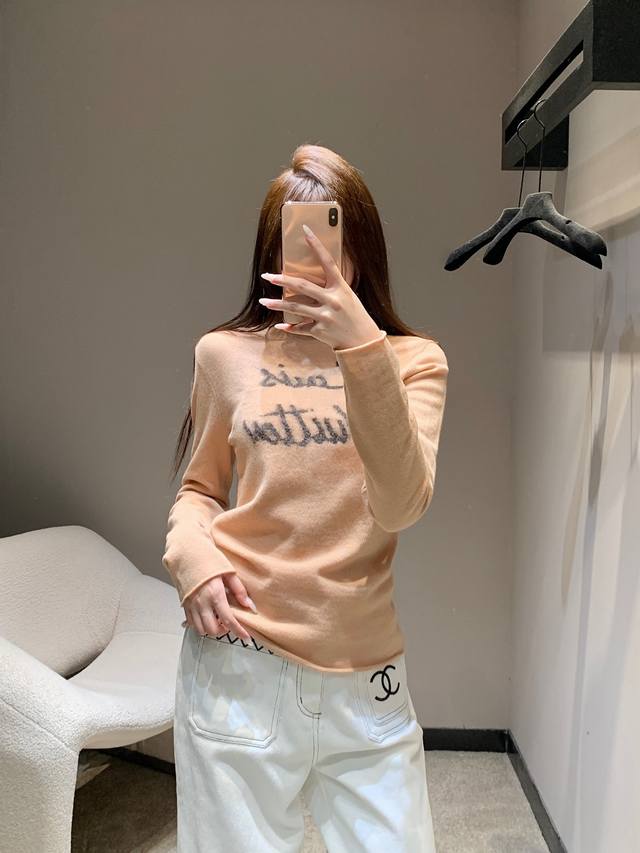 Louis Vuit*On 25Fw秋冬新款 挂毛Monogram提花字母羊绒毛衣丨独家Yb开发！高版出品！品质控必入。定制进口羊毛羊绒混纺纱线质感超赞。气质小