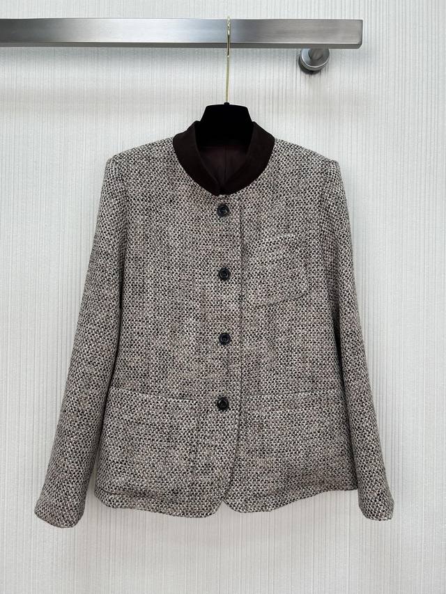 上新啦～Lp秋冬新品 立领复古风外套 高端定制粗纺面料 美拉德色系 时尚高级 ！Sml三码