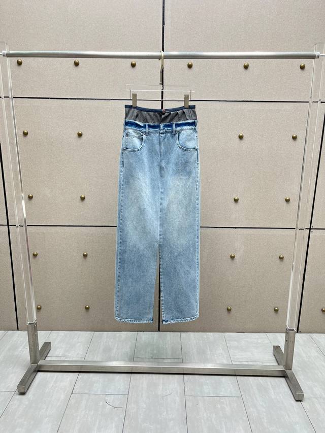 Mm 双腰洗水牛仔长半裙！棉 Sml