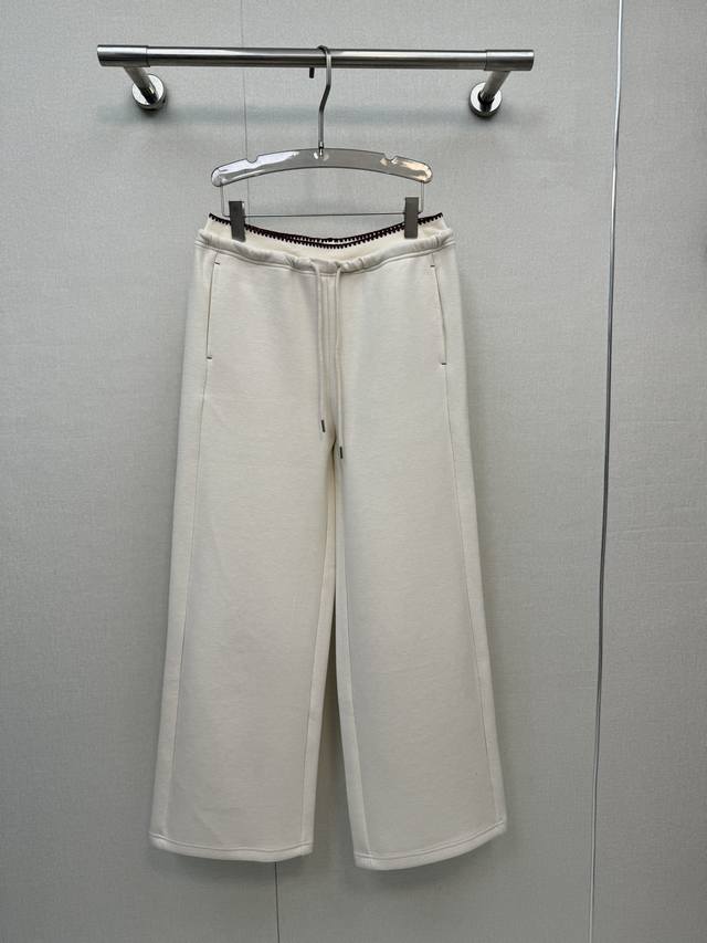 25原创｜松紧腰撞色抽绳休闲裤 高品质面料质感柔软细腻舒适。 色系搭配和谐 低调奢华 减龄少女时代！白富美必备神器！ 经典版型百搭不挑人 强烈推荐自留款黑色｜白