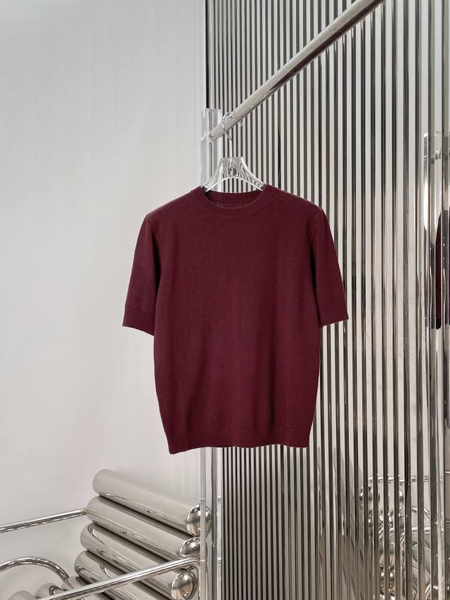 实拍图！最新 25New 100%羊毛短袖针织打底衫。尺码：Sml 。