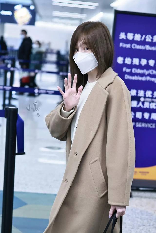 新款！最新Max 25New 经典101801羊毛+羊绒大衣。尺码：Sml 。