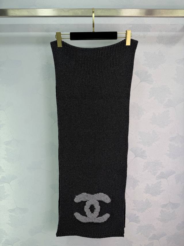 Ch*25秋冬新款系列羊绒围巾，高品质羊绒，触感柔软细腻，保暖力满分1色 T226B