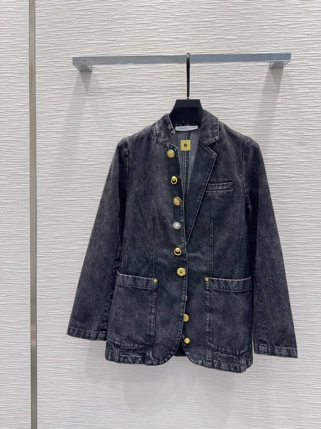 Schiapare*Lli 2025Fw新款 高版出品~超时髦新款丹宁牛仔 酵洗个性色调上身又酷又飒爽 采用定制高品质斜纹棉质水洗牛仔面料，纹理细腻，棉感自然，