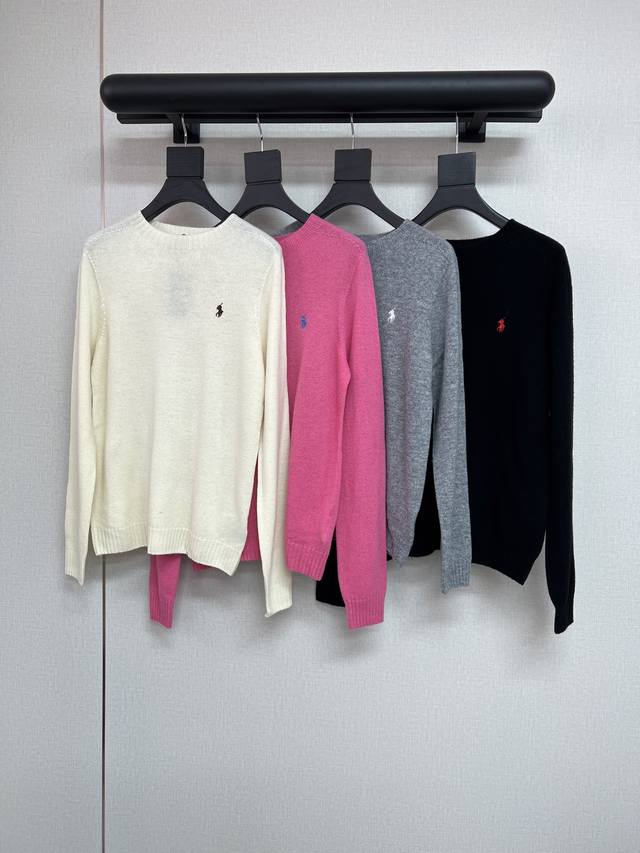 高品质Rl拉夫2025秋冬系列 超美的纯色羊毛毛衣 高级简单的毛衣版型 宽松百搭 完全不会过时的单品 秋冬内搭真的必备款式 面料软糯亲肤超级好穿 四个色 闭眼入