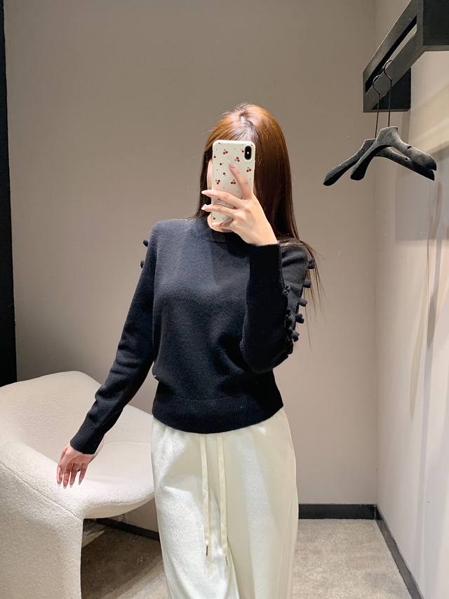 Chane* 25K高级手工坊系列 蝴蝶结镂空长袖羊绒针织毛衣丨独家Yb开发！高版出品！以软糯羊绒织就温柔基底，羊绒纤维细腻亲肤，自带柔光滤镜，上身轻盈暖糯，袖