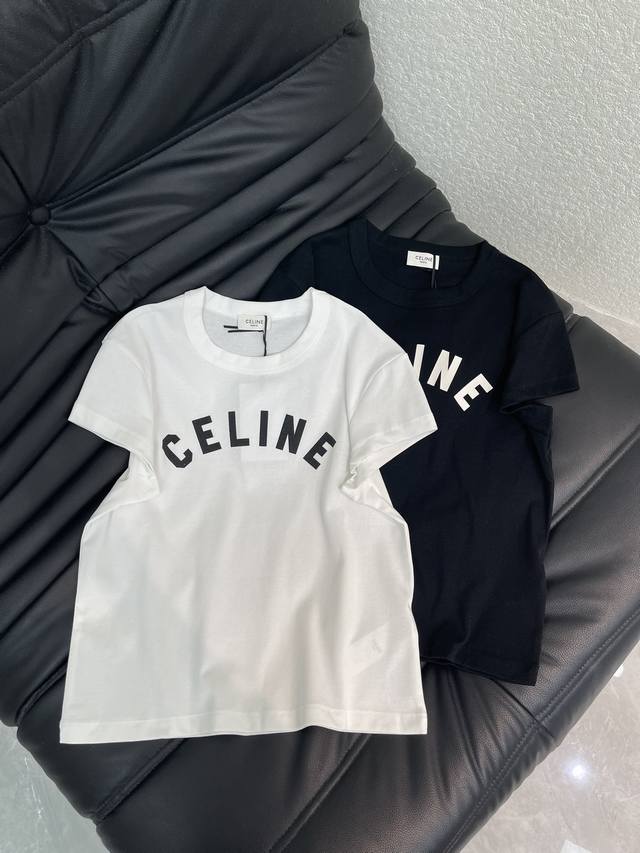 Celin*26早春新品印花短袖T恤 精致版型上身巨显瘦！ 定制最新工艺 低调奢华！ 时髦精必备单品解锁所有穿搭！ 认准我家品质！经典单品时髦又高级 经典版型百