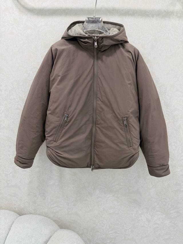 Brunello Cucinell* 25新款Bc家双面穿鹅绒羽绒服 羊毛面料白鹅绒的配置 Bc高奢老钱风穿搭！重工羊毛面包羽绒服！国标进口90%白鹅绒轻盈舒适