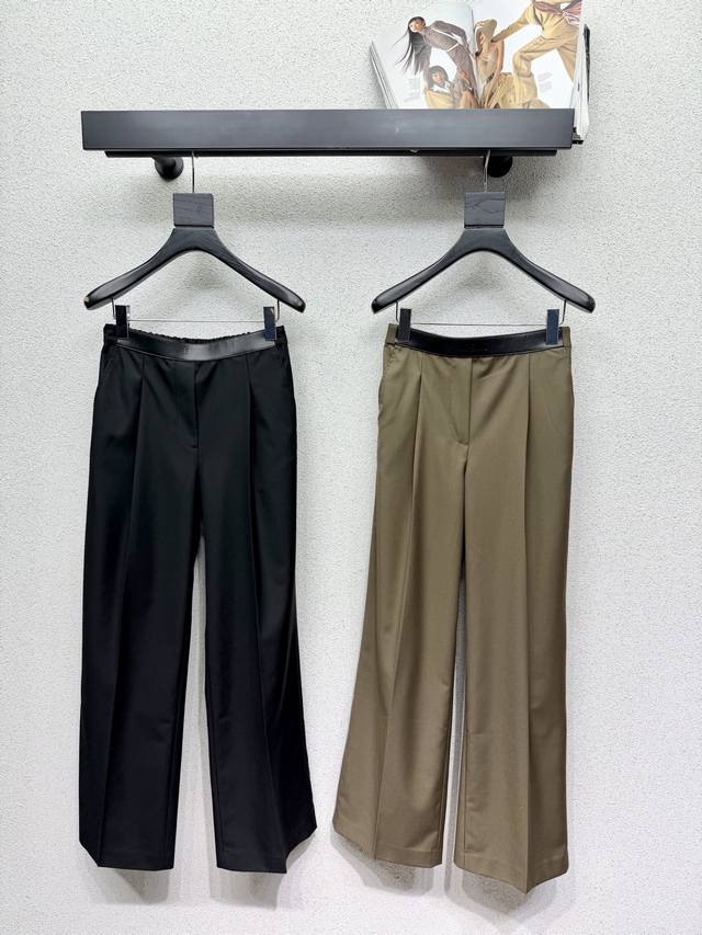 罗意威西装长裤 设计优雅大方 纯色非常耐看 完美分割身材比例 上身又甜又酷 更添气质 必备单品 高品质 两色 尺码Smlxl