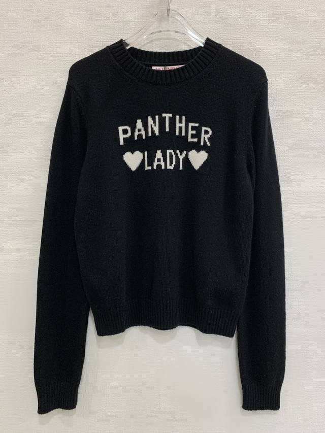 Valentin* 高级百搭 字母Logo提花羊毛针织毛衣 码数：S M L 码 S码:胸围90 衣长57