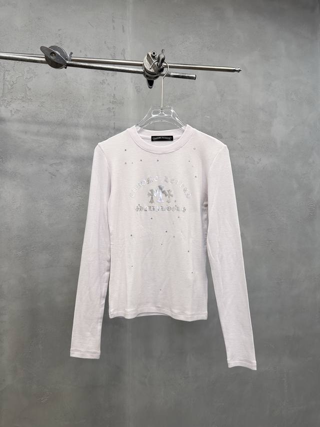 克罗心 ｜ 新款长袖打底，日本进口天丝羊毛面料，成衣烫钻工艺，休闲时尚，尺码Sml