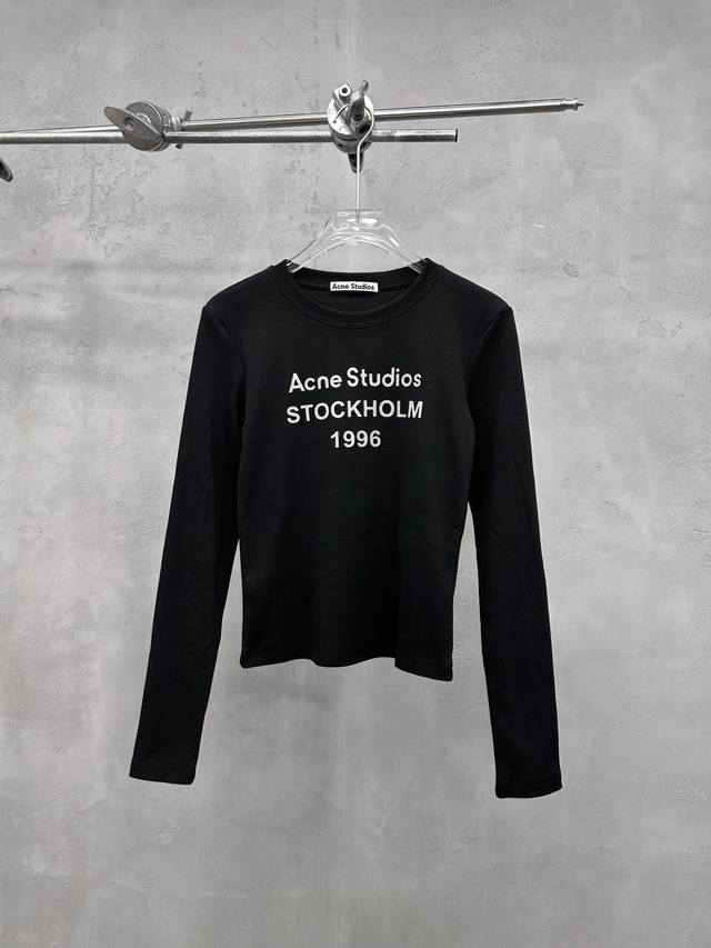 克罗心 ｜ 新款长袖打底，成衣洗水加特殊硅胶烫银印花工艺，休闲时尚，尺码Sml