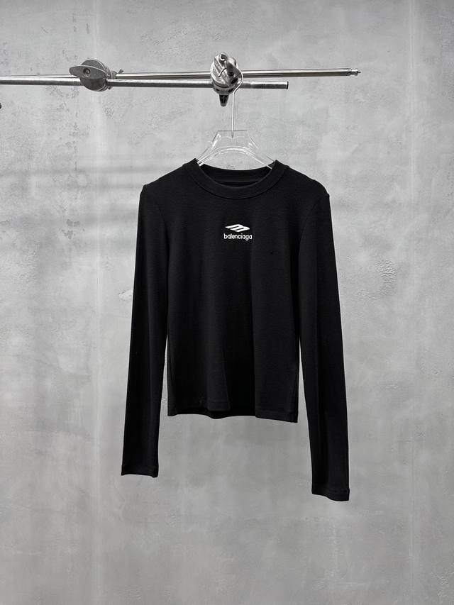 巴黎 ｜ 新款长袖打底，经典刺绣标，保暖棉面料，休闲时尚，尺码Sml