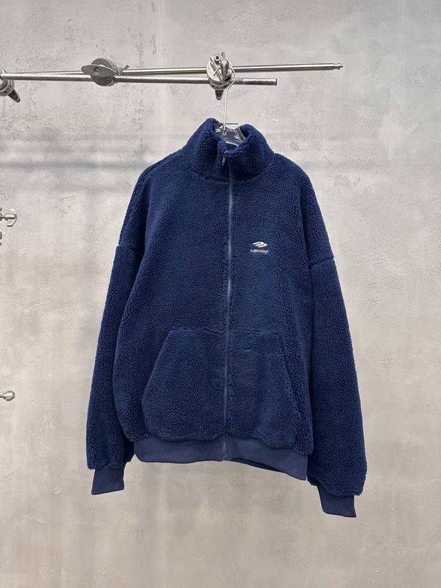 巴黎 ｜ 新款休闲外套，经典刺绣标，加厚保暖摇粒绒面料，时尚休闲，男女同款，尺码Sml