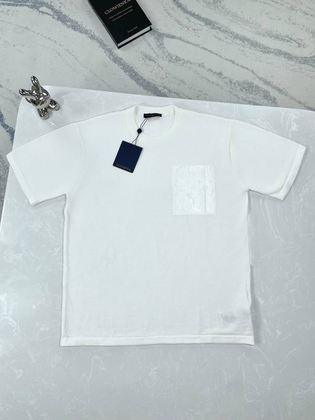 高版本 Louis Vuitton-路易威登-25Ss新款提花口袋针织短袖套装 Size:Xs-L