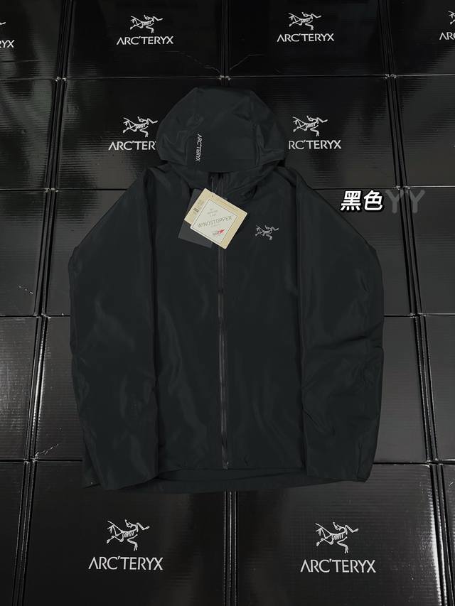 款号G32 刺绣版本 始祖鸟Arcteryx Solano Hoody Men's 索拉诺系列纯色Logo标识长袖连帽夹克外套 顶级全衣刺绣版本，市场最高货。