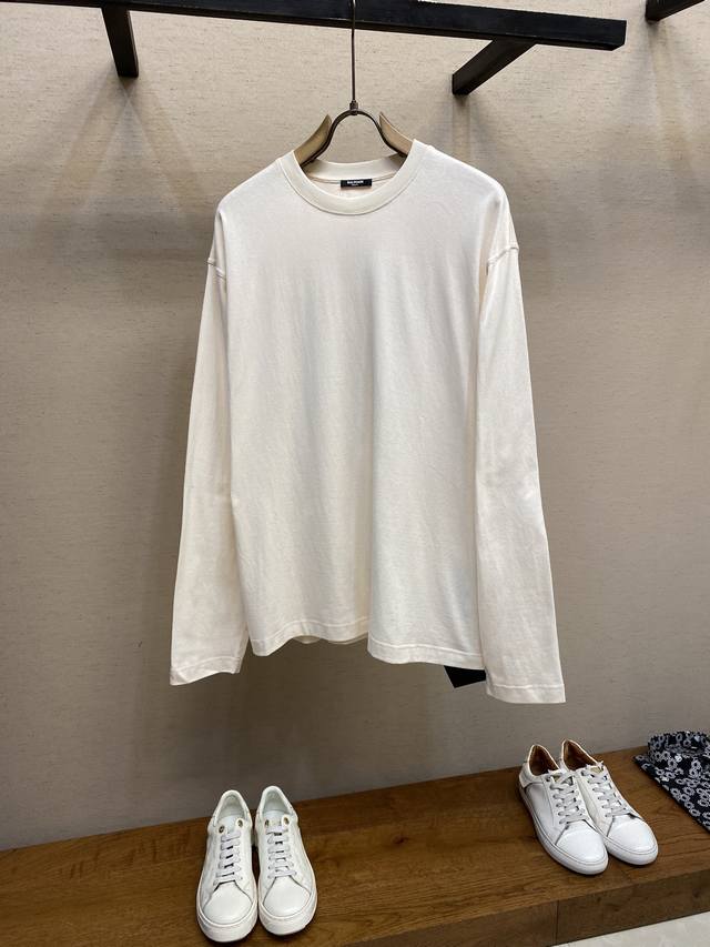 Balmain，巴尔曼 早秋新款Balmain洗水棉面料 柔软舒适 宽松版型 做旧印花工艺 男女同款 尺码：S-Xl