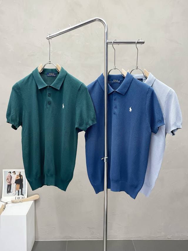 Ralph Lauren拉夫劳伦独家专供新款原单男士休闲针织短袖 高端定制 高版本 时尚百搭爆款进口面料 手感超柔软细腻 穿着亲肤舒适 高端精品 代工厂p精细做