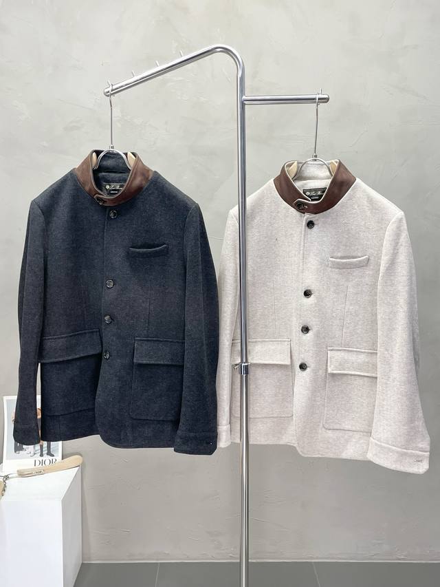 Lp-Loro piana诺悠翩雅独家专供最新时尚秋冬外套。经典设计感与颜值爆棚的外套，品质更是无法挑剔品控可以直接入手，不容过错的高端臻品！通过细节图片便可感