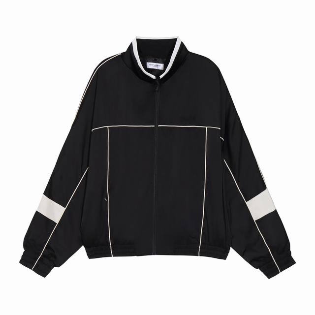 独家新品 Slp70Fw高档醋酸绸缎夹克，Zp31890制作！100%真醋酸高级面料！高级面料自然的悬垂感，凉爽舒适贴肤透气！ 黑白拼接太好看啦加上低调Logo