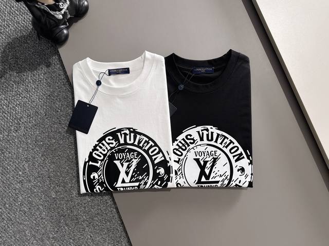 Lv 路易威登 2025春夏新品 三标齐全 丝光棉短袖T恤 好货不用过多介绍 看细节 专柜码数：M-Xxxl 175 140建议L