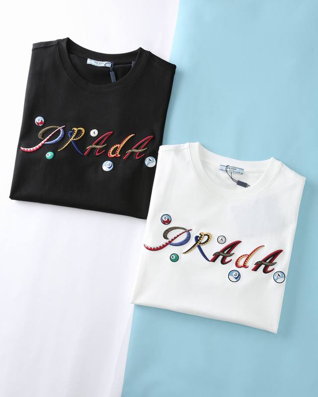 pa*拉 25Ss夏季新款平纹针织棉布圆领短Tee，男士卡通趣味字母刺绣标识时尚休闲短袖T恤衫！贸易公司渠道稀出，面料采用客供定制平纹针织棉布，质地柔软舒适，透