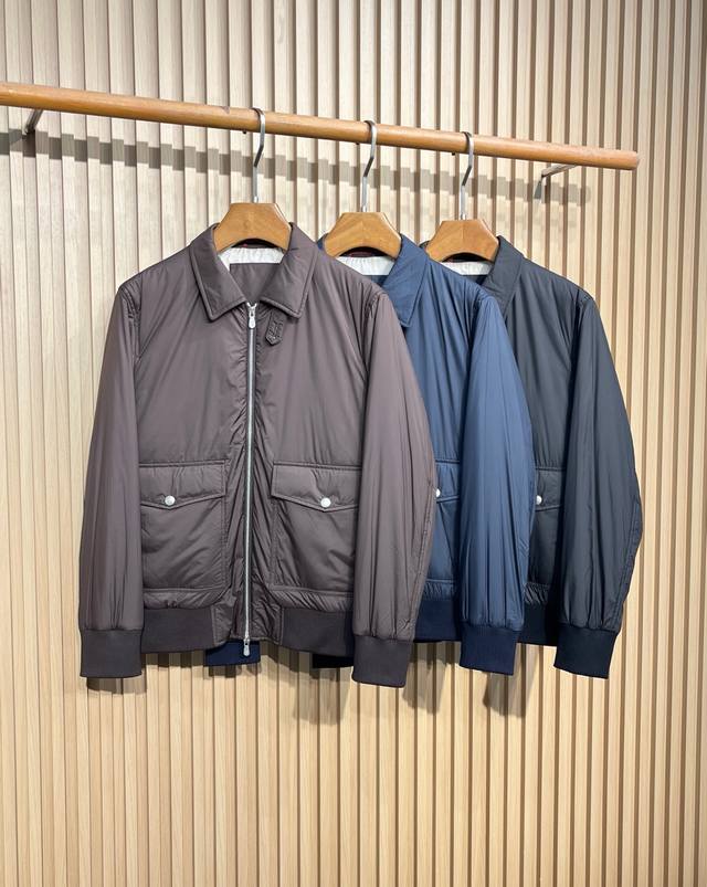 Bc25Fw秋冬新款科技纤维面料薄棉翻领夹克！稀出外贸版无标！男士时尚双向拉链飞行员夹克外套！贸易公司渠道稀出，同步官网发售！高端绅士必备外套推荐，秋冬季日常通