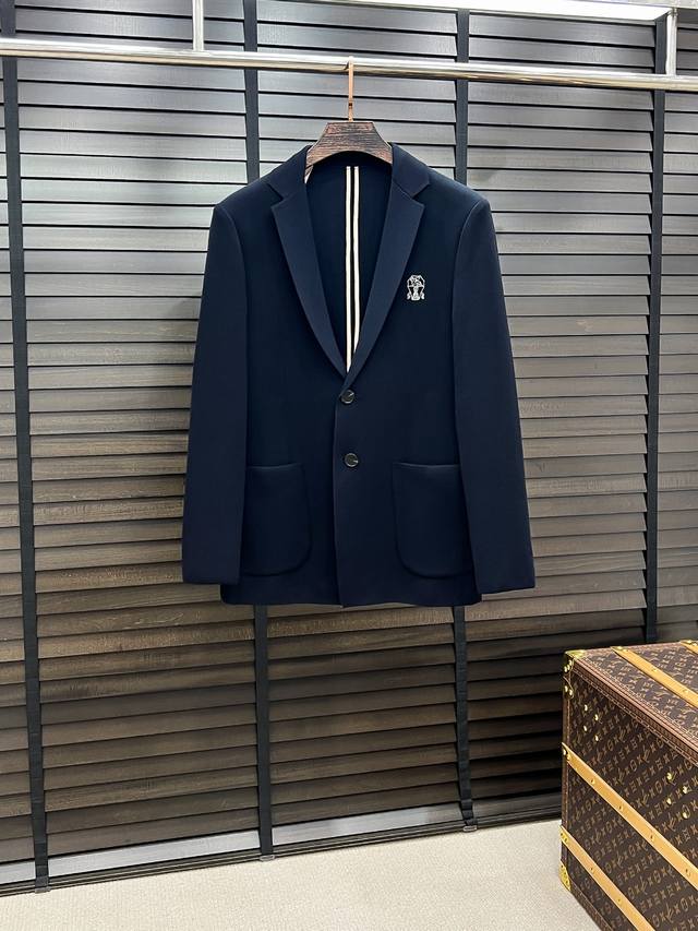 D-49 Bc Brunellocucinelli 25Fw秋季新款男士商务休闲针织羊毛西服外套 单西 高端一线成衣系列！集时装感与设计感的一款宝藏级功能型装备
