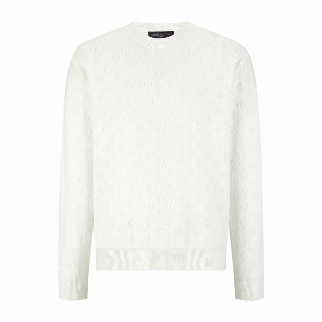 Louis Vuitton 镂空针织衫 面料：采用60支100%棉，采用12支细针织法 工艺：12针进口机织成，全幅采用采用镂空织法，非常考验的机器的运行与舒服